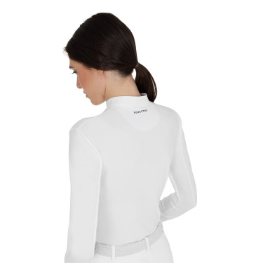 Damenwettkampf-Poloshirt Damen Reitturnier-Hemd