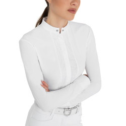 Damenwettkampf-Poloshirt Damen Reitturnier-Hemd