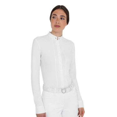 Damenwettkampf-Poloshirt Damen Reitturnier-Hemd