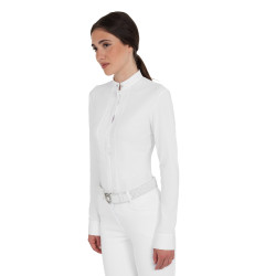Damenwettkampf-Poloshirt Damen Reitturnier-Hemd