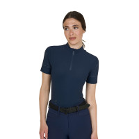 Damen-Trainingstshirt aus technischem Gewebe mit Mikroperforationen