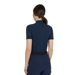 Damen-Trainingstshirt aus technischem Gewebe mit Mikroperforationen