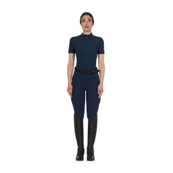 Damen-Trainingstshirt aus technischem Gewebe mit Mikroperforationen