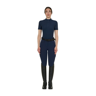 Damen-Trainingstshirt aus technischem Gewebe mit Mikroperforationen