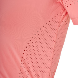 Damen-Trainingstshirt aus technischem Gewebe mit Mikroperforationen