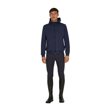 Herren-Kapuzenpullover mit verstellbarer Kapuze und Reißverschluss