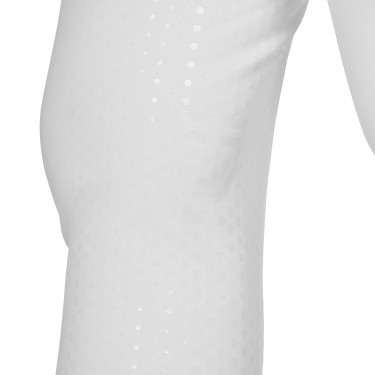Damenreithose mit Vollgrip, hoher Bund, Logo aus Strass