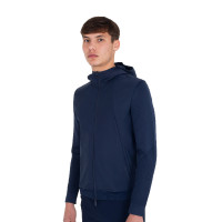 Herren-Technik-Hoodie mit Kapuze und Micro-Mesh-Einsätzen