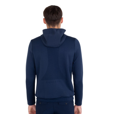 Herren-Technik-Hoodie mit Kapuze und Micro-Mesh-Einsätzen