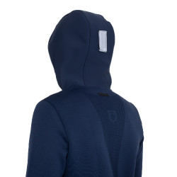 Herren-Technik-Hoodie mit Kapuze und Micro-Mesh-Einsätzen