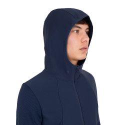 Herren-Technik-Hoodie mit Kapuze und Micro-Mesh-Einsätzen