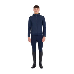 Herren-Technik-Hoodie mit Kapuze und Micro-Mesh-Einsätzen