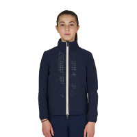 Unisex-Kinder-Softshell mit Logo auf dem Rücken