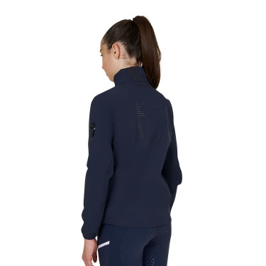 Unisex-Kinder-Softshell mit Logo auf dem Rücken