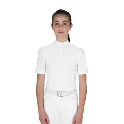 Mädchen Slim-Fit Turnierpolo mit Knöpfen