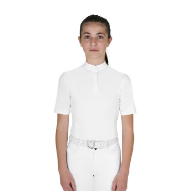 Mädchen Slim-Fit Turnierpolo mit Knöpfen