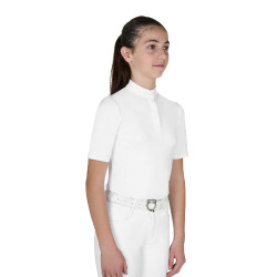 Mädchen Slim-Fit Turnierpolo mit Knöpfen