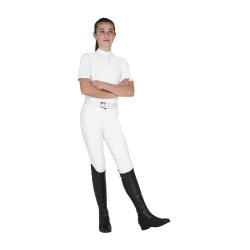 Mädchen Slim-Fit Turnierpolo mit Knöpfen