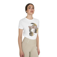Damen-T-Shirt Horse Palm aus Baumwolle
