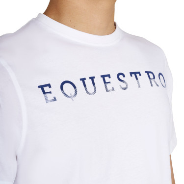 Basic Herren-T-Shirt mit Schriftzug auf der Brust