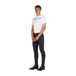 Basic Herren-T-Shirt mit Schriftzug auf der Brust