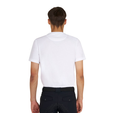 Basic-Herren-T-Shirt mit glänzendem Logo
