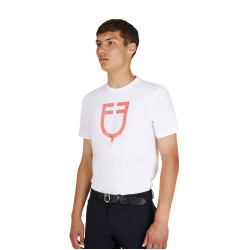 Basic-Herren-T-Shirt mit glänzendem Logo