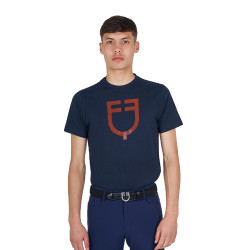 Basic-Herren-T-Shirt mit glänzendem Logo
