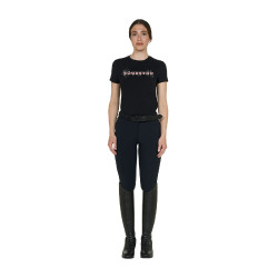 Damen-T-Shirt mit Strass aus Baumwolle