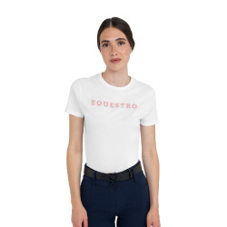 Damen-T-Shirt mit Strass aus Baumwolle