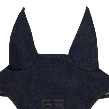 Fliegenhaube aus Funktionsstoff in Denim-Optik mit Logo