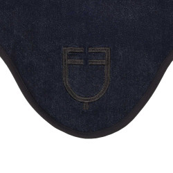 Fliegenhaube aus Funktionsstoff in Denim-Optik mit Logo