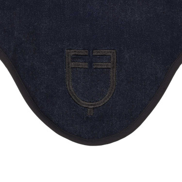 Fliegenhaube aus Funktionsstoff in Denim-Optik mit Logo