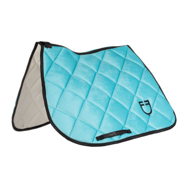 Springschabracke mit Wildleder-Logo Springschabracke mit Wildleder-Logo