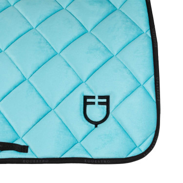 Springschabracke mit Wildleder-Logo Springschabracke mit Wildleder-Logo