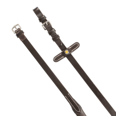 Magna-Zügel aus Leder mit gummiertem Grip