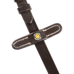 Magna-Zügel aus Leder mit gummiertem Grip