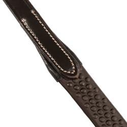 Lederzügel mit gummiertem Grip