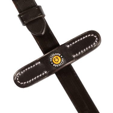 Lederzügel mit gummiertem Grip