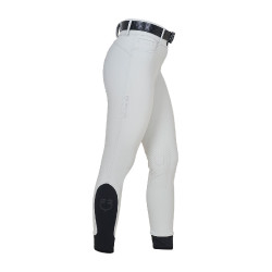 Damenhose mit hohem Bund mit Strass-Logo