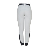 Damenhose mit hohem Bund mit Strass-Logo