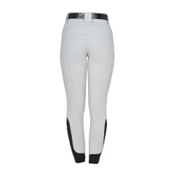 Damenhose mit hohem Bund mit Strass-Logo
