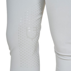 Damenhose mit hohem Bund mit Strass-Logo