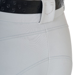 Damenhose mit hohem Bund mit Strass-Logo