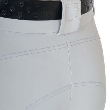Damenhose mit hohem Bund mit Strass-Logo
