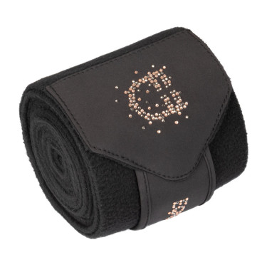 Fleecebandagen mit Strass-Logo