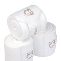 Fleecebandagen mit Strass-Logo