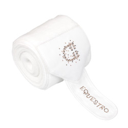 Fleecebandagen mit Strass-Logo