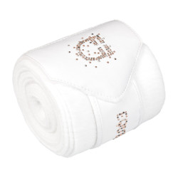 Fleecebandagen mit Strass-Logo