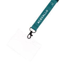 Ausweishalter mit Lanyard Acavallo Logo